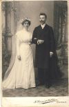 Oskar Julius Iversen og Nicoline Nilsdatter gift 1910