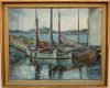 Strömstad hamn målad av Gerda Person 1921
